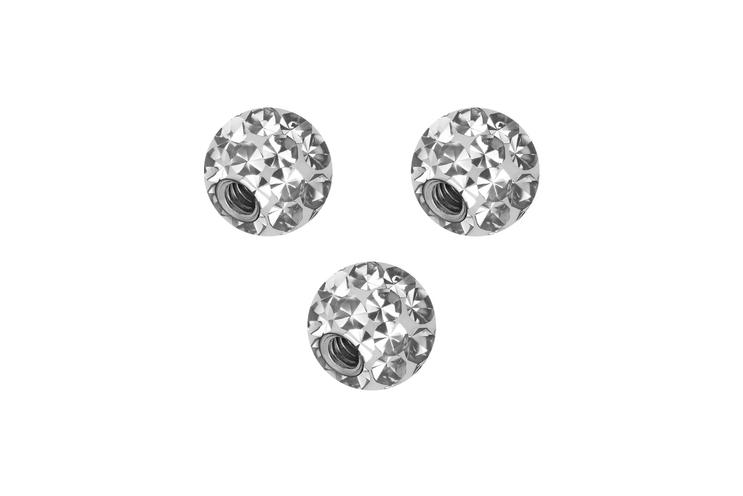 SET Chirurgenstahl Schraubkugel EPOXY von Piercingline